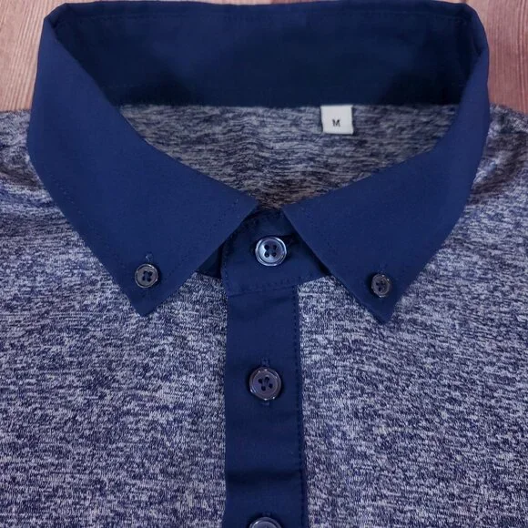 State Liberty Mens Medium Athletic Fit Performance Tech 4 Way Stretch Polo Shirt - Picture 6 of 14